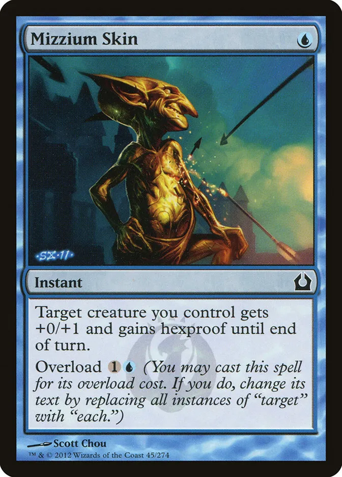 2012 Return to Ravnica Mizzium Skin [Foil] common #45 common card image