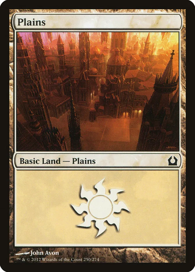2012 Return to Ravnica Plains common #250 common card image