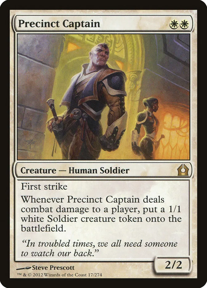 2012 Return to Ravnica Precinct Captain [Foil] rare #17 rare card image