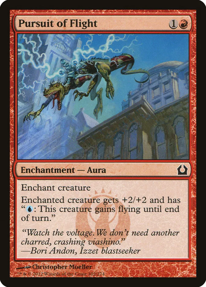 2012 Return to Ravnica Pursuit of Flight common #102 common card image