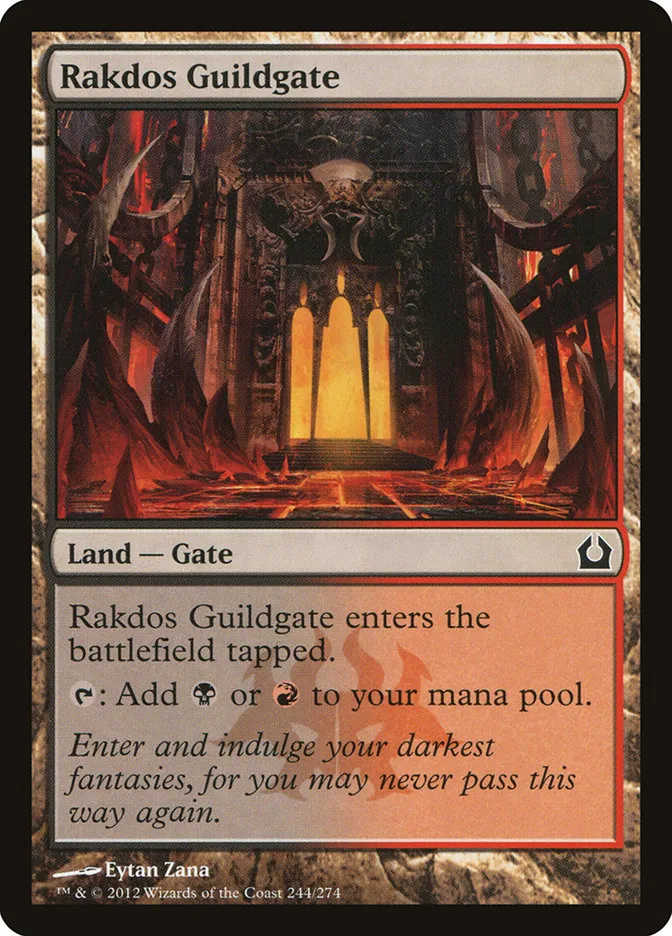 2012 Return to Ravnica Rakdos Guildgate common #244 common card image