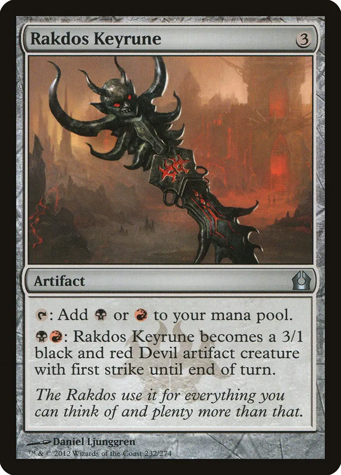 2012 Return to Ravnica Rakdos Keyrune #232 uncommon card image
