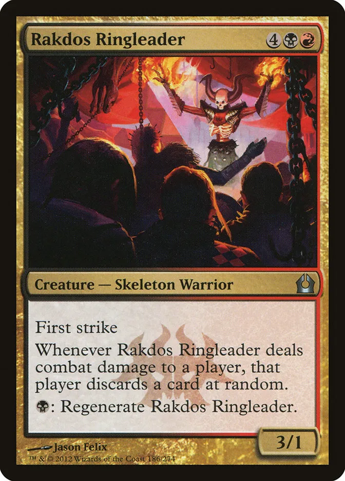 2012 Return to Ravnica Rakdos Ringleader uncommon #186 uncommon card image
