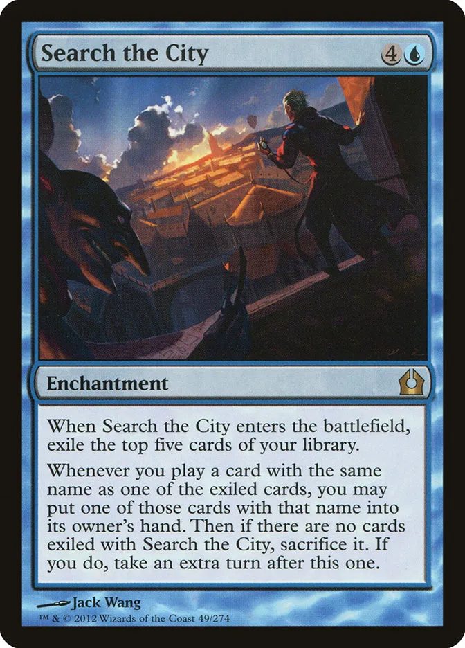 2012 Return to Ravnica Search the City [Foil] rare #49 rare card image