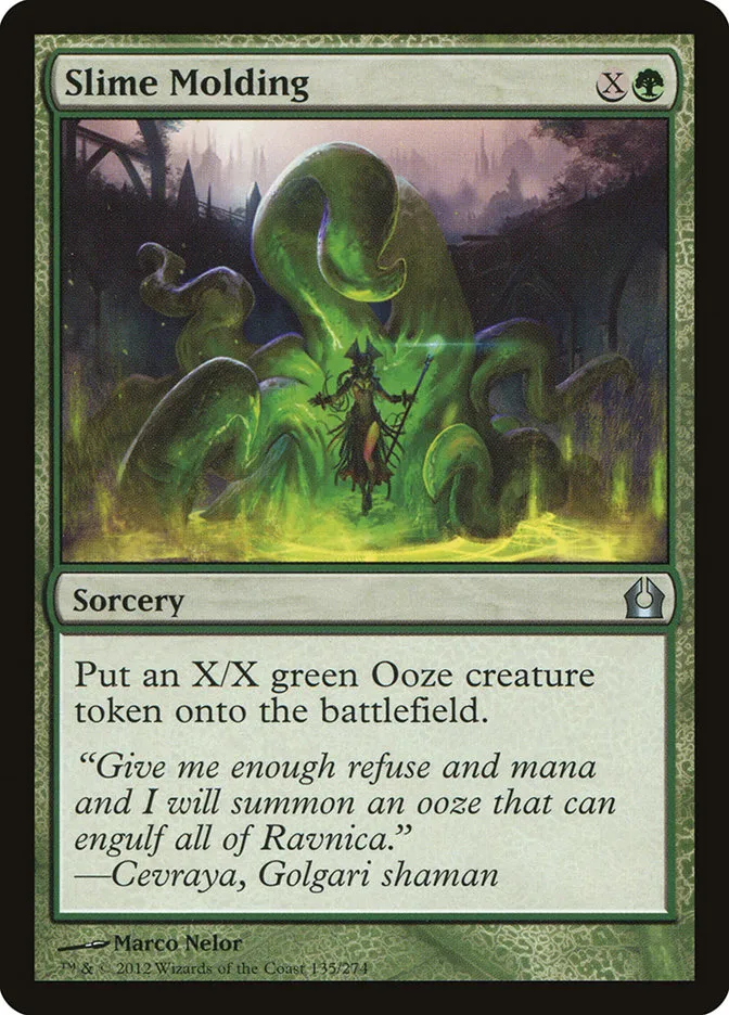 2012 Return to Ravnica Slime Molding #135 uncommon card image