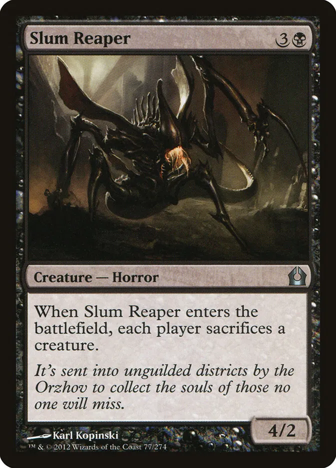 2012 Return to Ravnica Slum Reaper [Foil] uncommon #77 uncommon card image