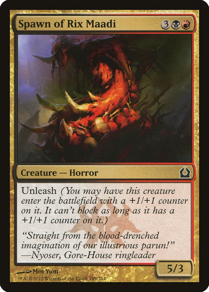 2012 Return to Ravnica Spawn of Rix Maadi #199 common card image