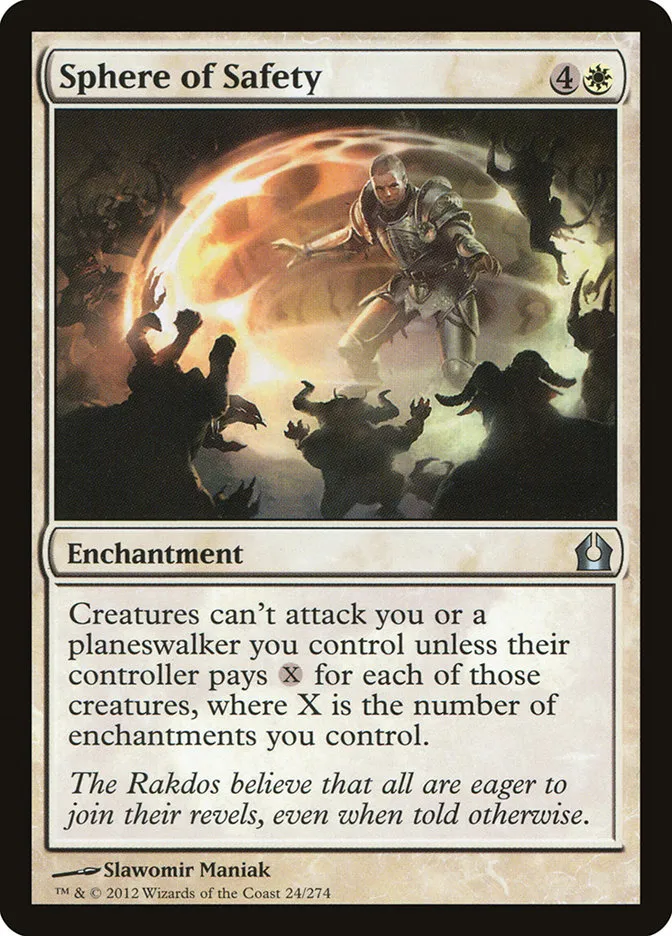 2012 Return to Ravnica Sphere of Safety [Foil] uncommon #24 uncommon card image