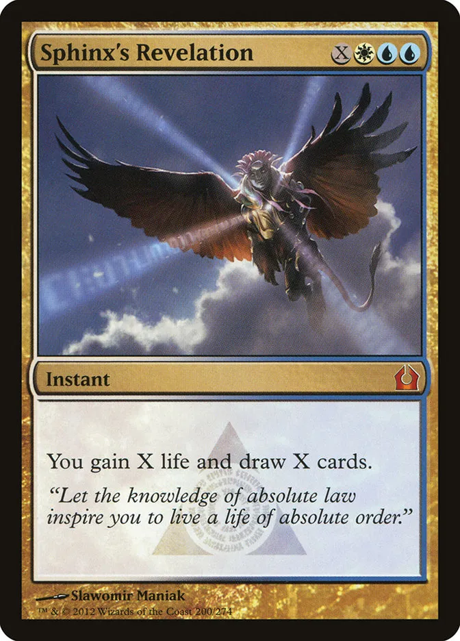2012 Return to Ravnica Sphinx's Revelation mythic #200 mythic card image
