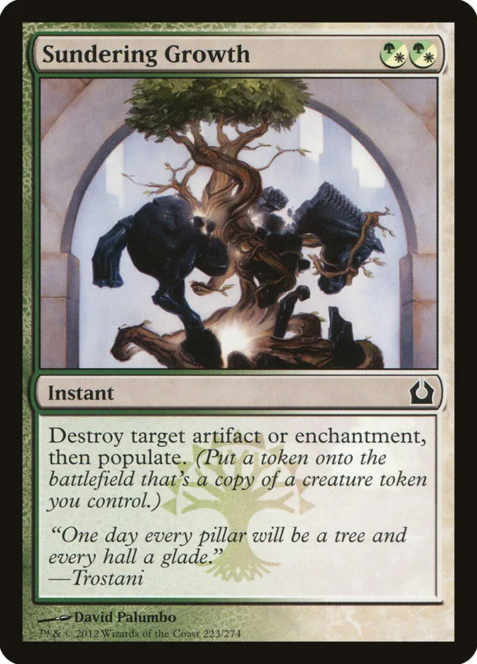 2012 Return to Ravnica Sundering Growth common #223 common card image