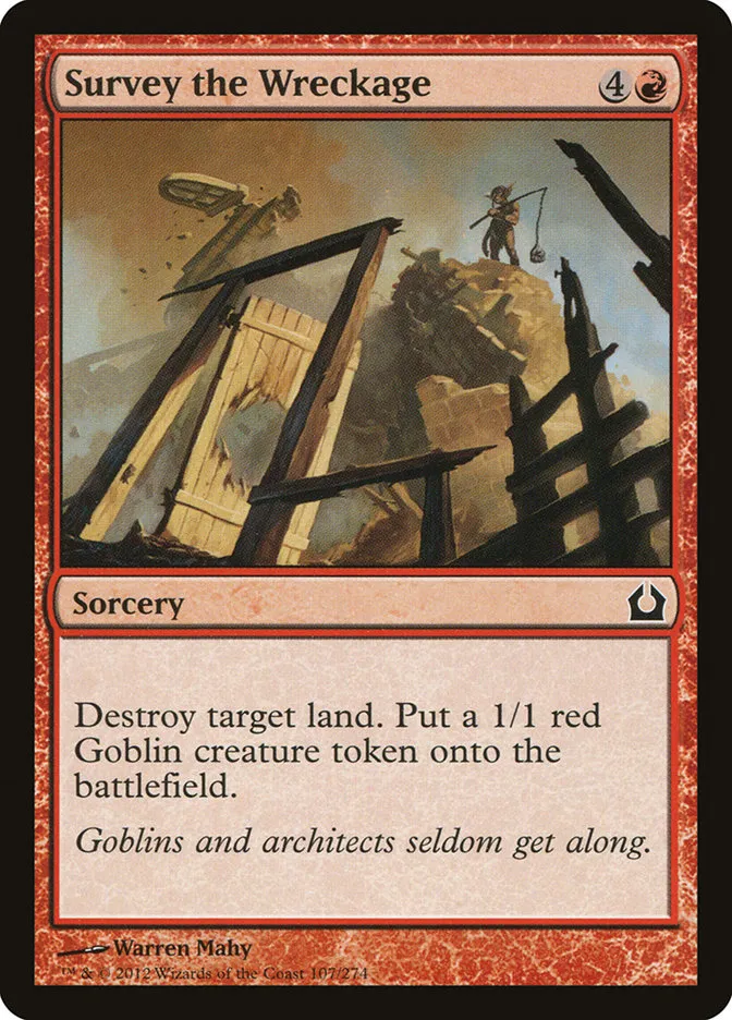 2012 Return to Ravnica Survey the Wreckage #107 common card image