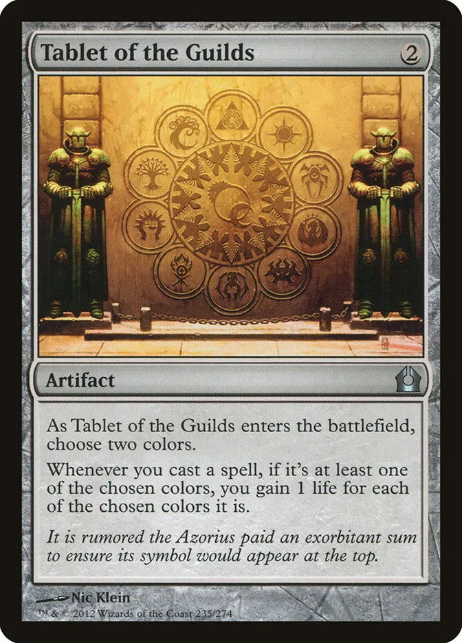 2012 Return to Ravnica Tablet of the Guilds #235 uncommon card image