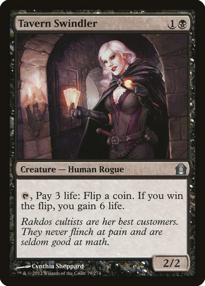 2012 Return to Ravnica Tavern Swindler [Foil] uncommon #79 uncommon card image
