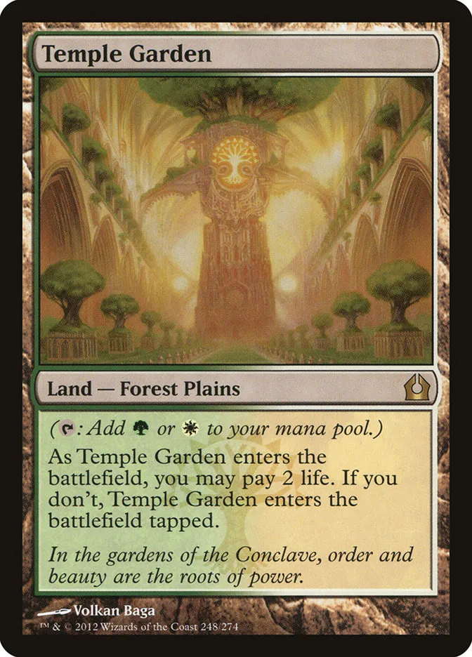 2012 Return to Ravnica Temple Garden #248 rare card image