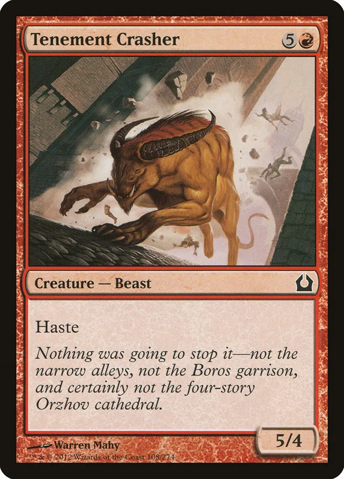 2012 Return to Ravnica Tenement Crasher #108 common card image