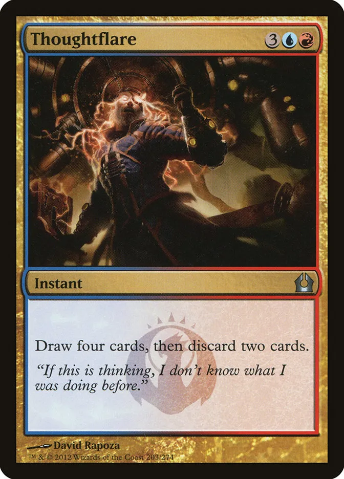 2012 Return to Ravnica Thoughtflare [Foil] uncommon #203 uncommon card image