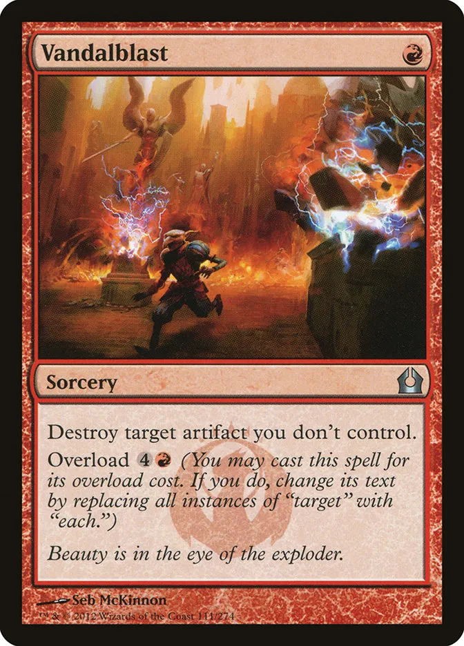 2012 Return to Ravnica Vandalblast uncommon #111 uncommon card image