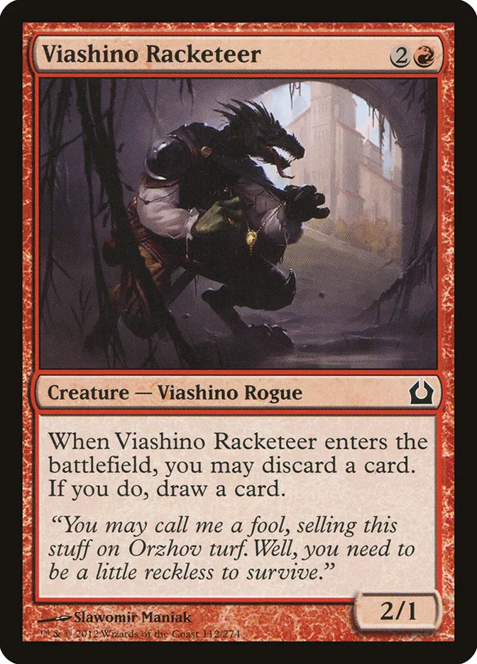 2012 Return to Ravnica Viashino Racketeer common #112 common card image