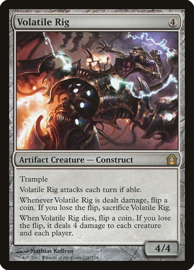 2012 Return to Ravnica Volatile Rig rare #236 rare card image