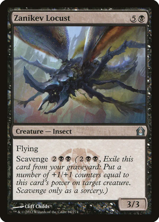 2012 Return to Ravnica Zanikev Locust #84 uncommon card image