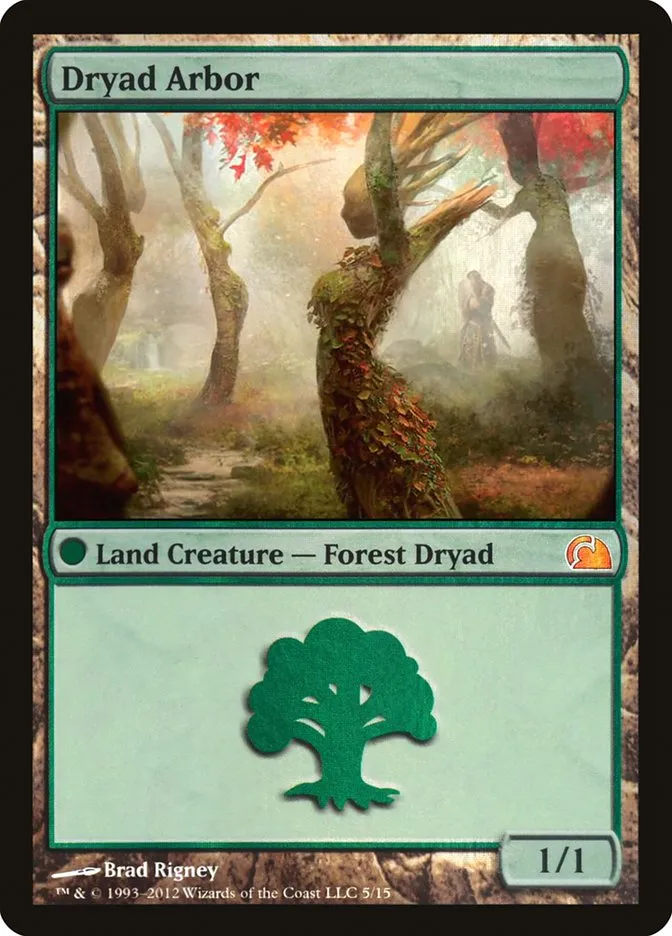 2012 From the Vault: Realms Dryad Arbor #5 mythic card image