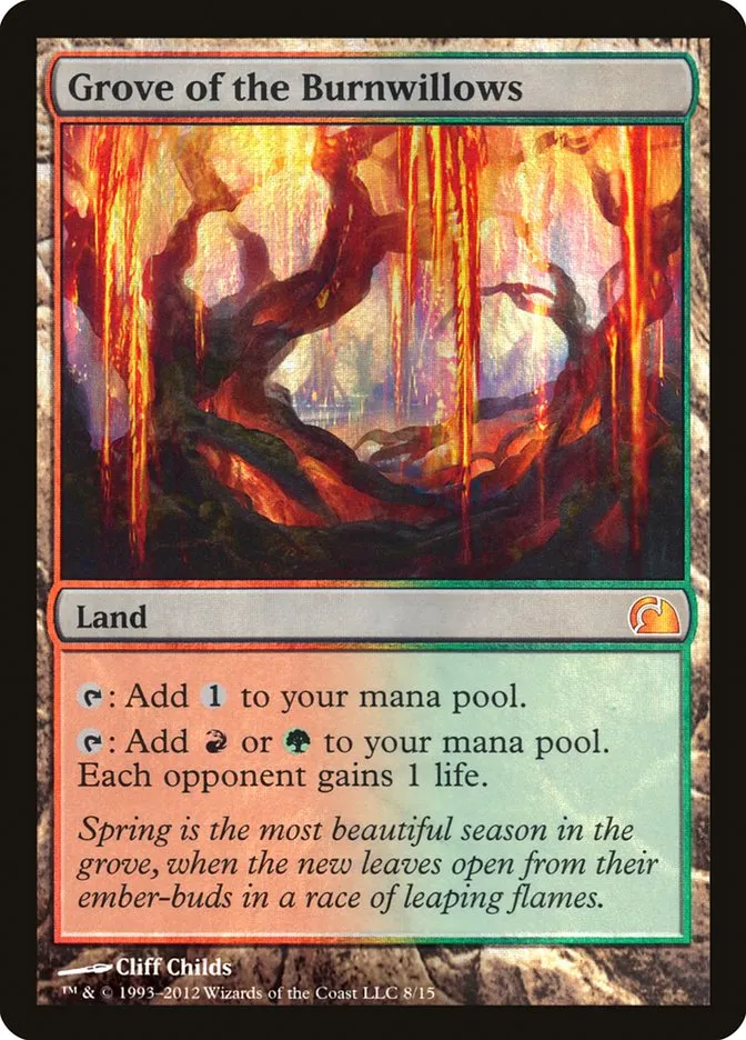 2012 From the Vault: Realms Grove of the Burnwillows #8 mythic card image