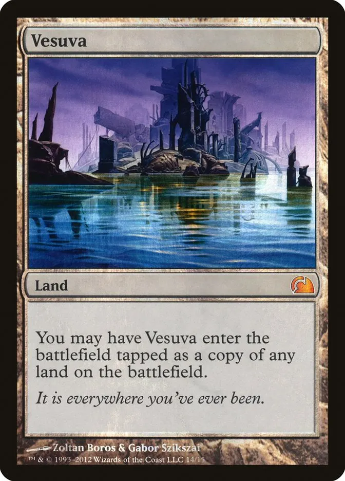 2012 From the Vault: Realms Vesuva mythic #14 mythic card image