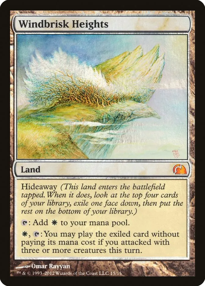 2012 From the Vault: Realms Windbrisk Heights mythic #15 mythic card image