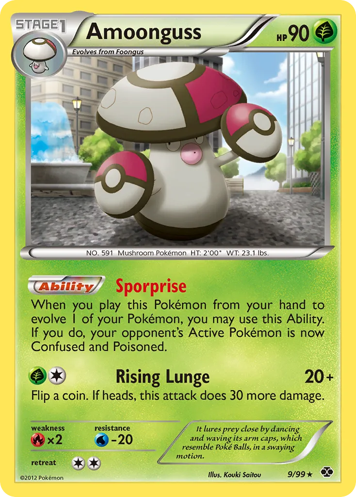 2012 Next Destinies Amoonguss #09/99 Rare card image