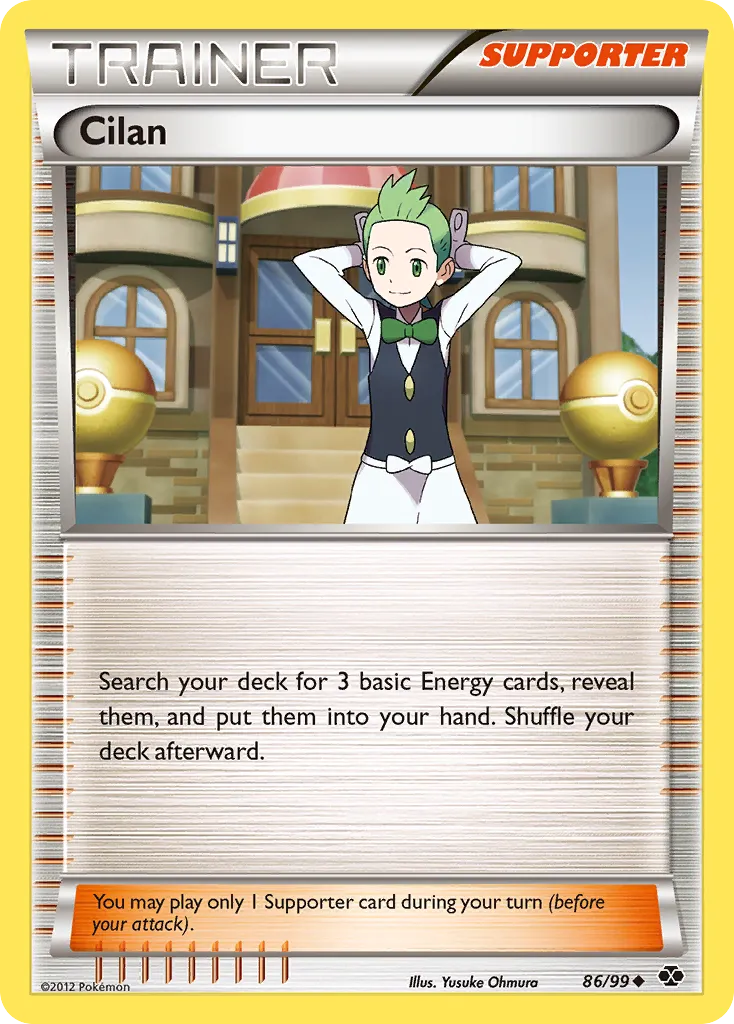 2012 Next Destinies Cilan Uncommon #86/99 Uncommon card image