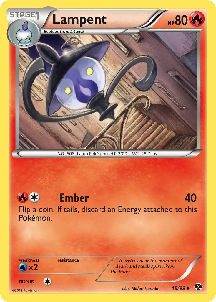 2012 Next Destinies Lampent Uncommon #19/99 Uncommon card image