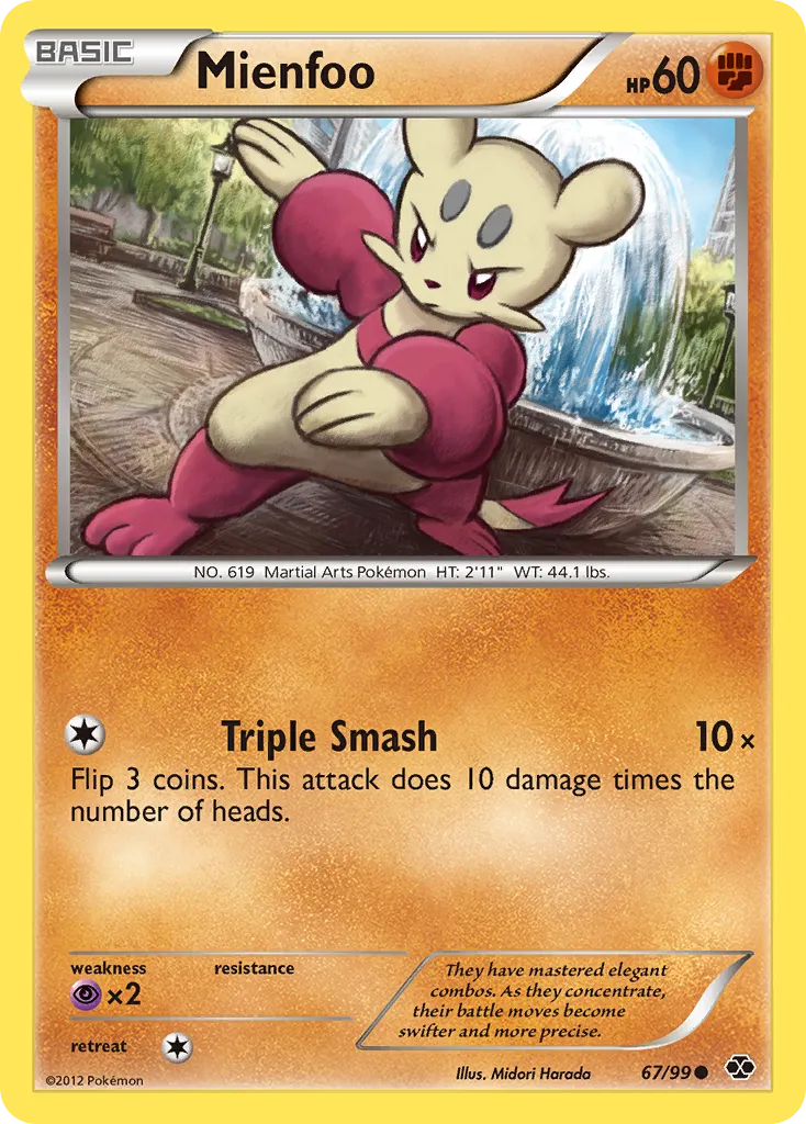 2012 Next Destinies Mienfoo Common #67/99 Common card image