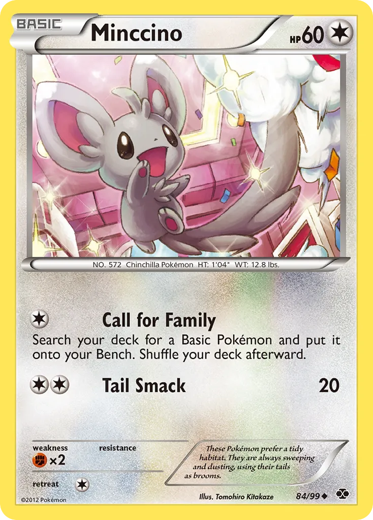 2012 Next Destinies Minccino Uncommon #84/99 Uncommon card image
