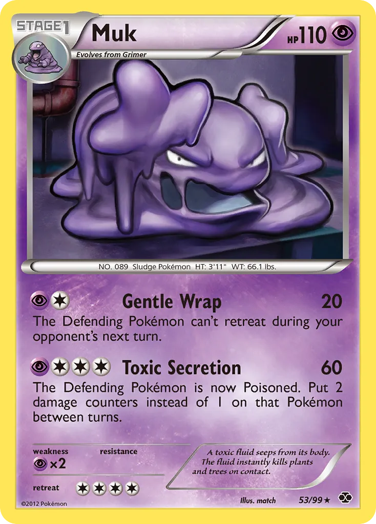 2012 Next Destinies Muk #53/99 Rare card image