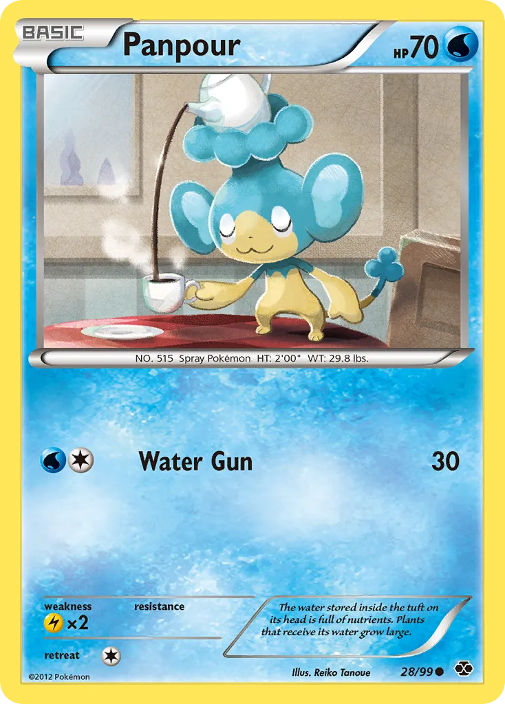 2012 Next Destinies Panpour Common #28/99 Common card image