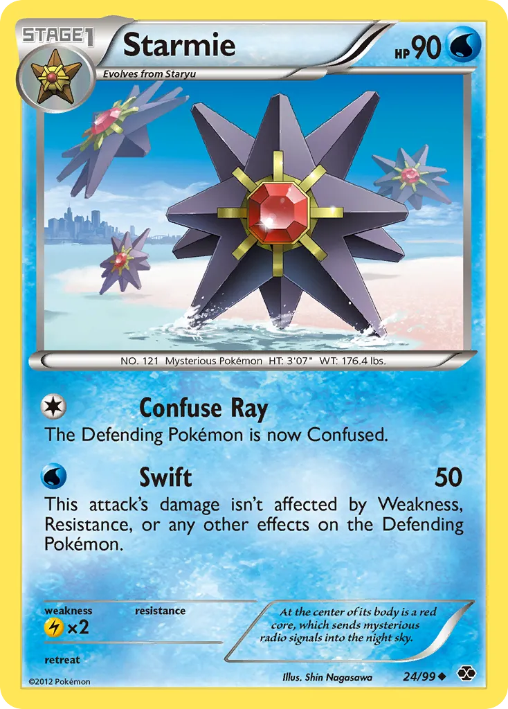 2012 Next Destinies Starmie Uncommon #24/99 Uncommon card image