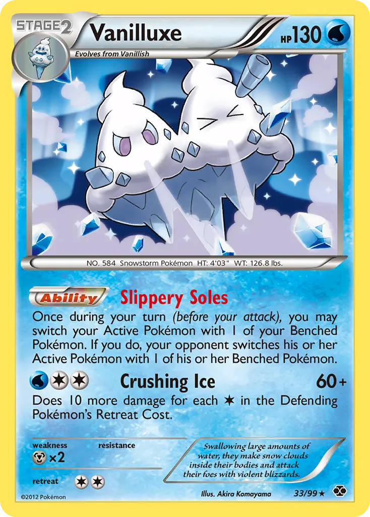 2012 Next Destinies Vanilluxe #33/99 Rare Holo card image