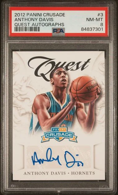 2012 Panini Anthony Davis Crusade Quest Autographs #3 card image