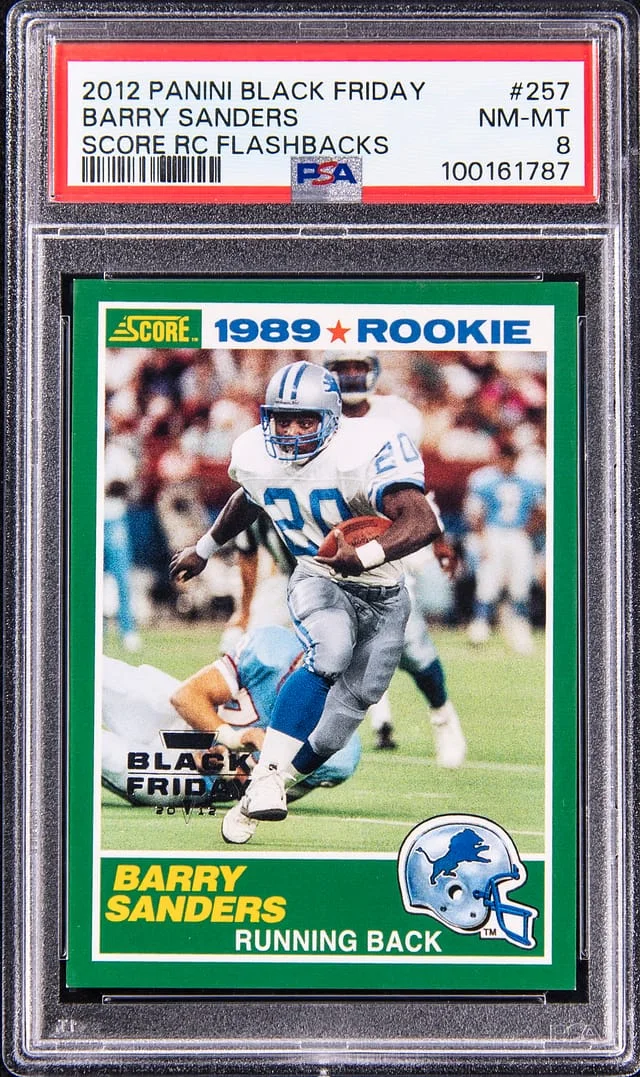 2012 Panini Black Barry Sanders Friday Score Flashbacks #257 card image