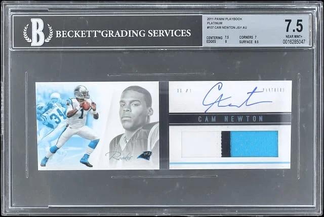2012 Panini Cam Newton Playbook Platinum #107 card image