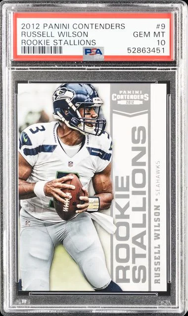 2012 Panini Contenders Russell Wilson Stallions #9 card image