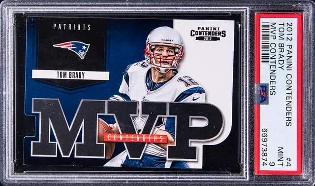 2012 Panini Contenders Tom Brady MVP Contenders #4 card image