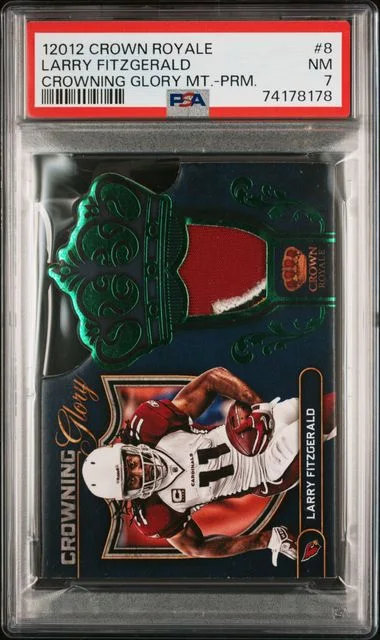 2012 Panini Crown Royale Larry Fitzgerald Crowning Glory Materials #8 card image