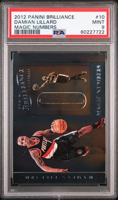 2012 Panini Damian Lillard Brilliance Magic Numbers #10 card image