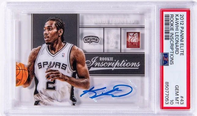 2012 Panini Elite Kawhi Leonard Inscriptions #43 card image