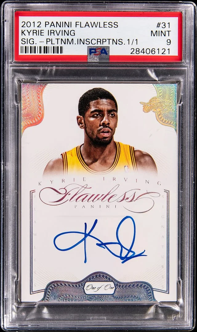2012 Panini Flawless Kyrie Irving Signatures - Platinum Inscriptions #31 card image