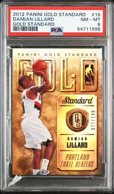 2012 Panini Gold Standard Damian Lillard Gold Standard #16 card image