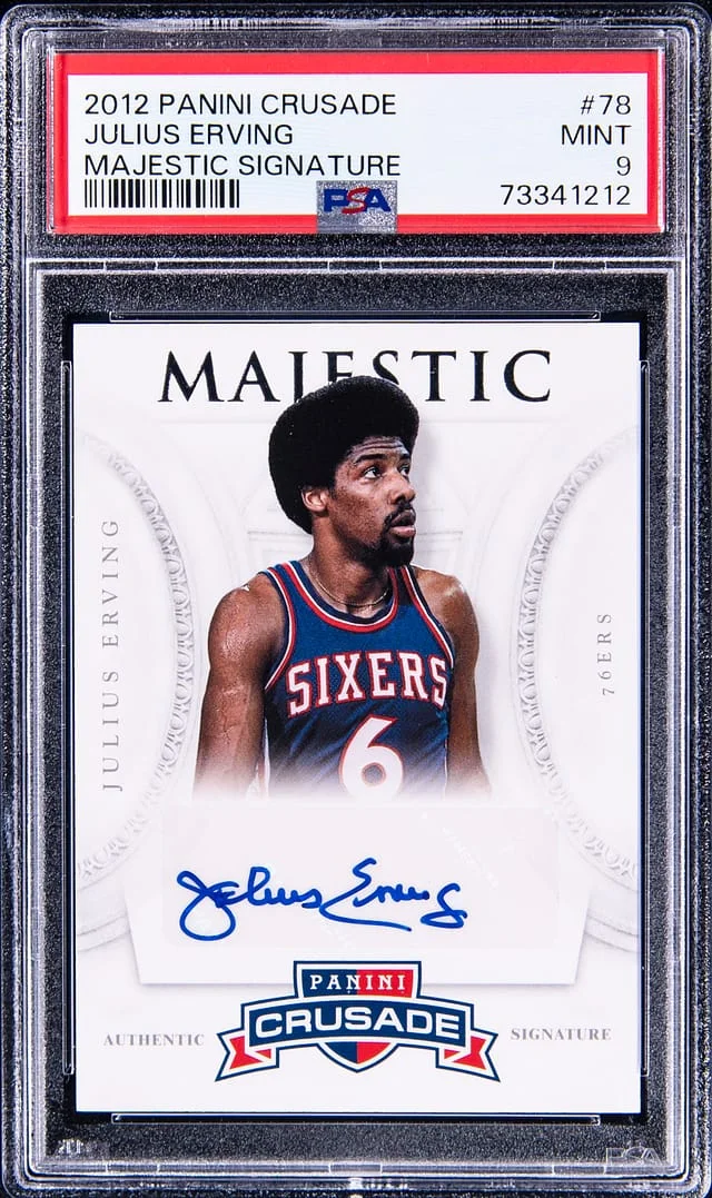2012 Panini Julius Erving Crusade Majestic Signature #78 card image