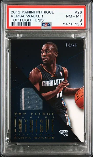 2012 Panini Kemba Walker Intrigue Top Flight Unis #26 card image