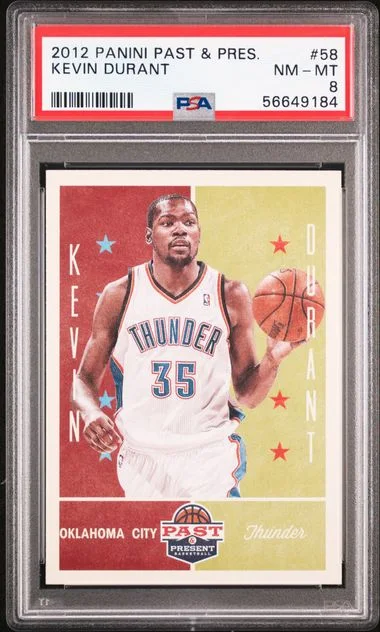 2012 Panini Kevin Durant Past & Present #58 card image